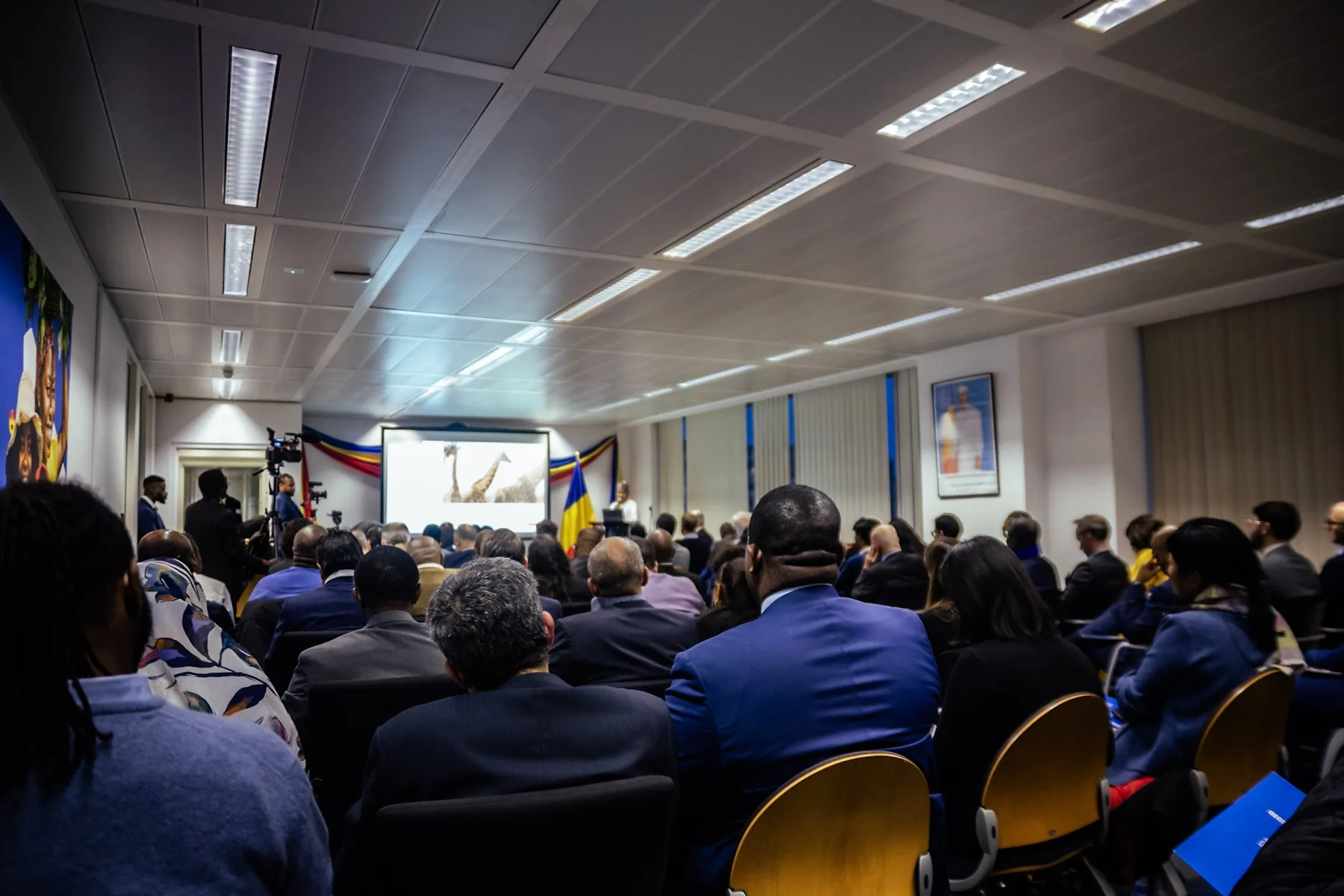 Le public de la conférence de presse